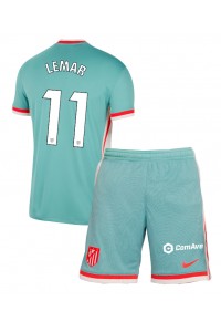 Atletico Madrid Thomas Lemar #11 Babyklær Borte Fotballdrakt til barn 2024-25 Korte ermer (+ Korte bukser)